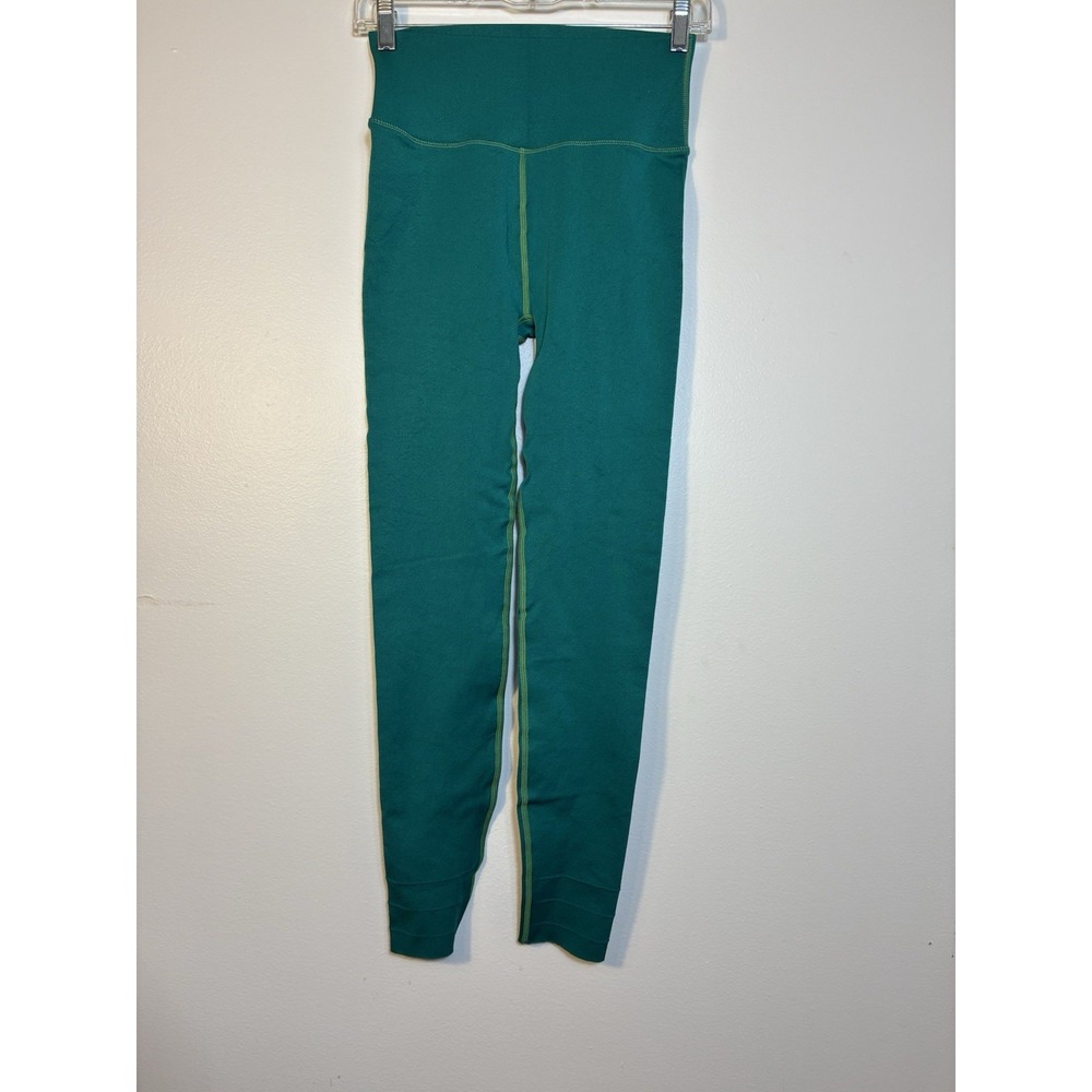 Fabletics‎ SculptKnit Women's Size L Leggings Green Compression Seamless Gym